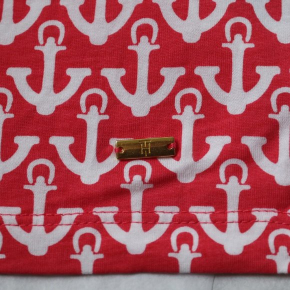 Tommy Hilfiger Strapless Anchor Drawstring Dress Cotton M New - Picture 5 of 6